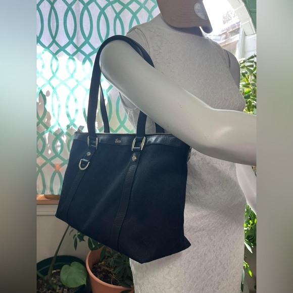 GUCCI Black Canvas Tote Bag👜 - Picture 4 of 16